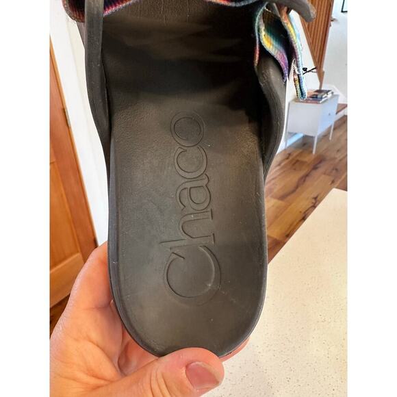 Chaco Chillos Slide Slip On Sandals in Tie Dye Women's 9 - Picture 4 of 7